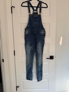 Dark Blue Denim Overalls - Women Jeans